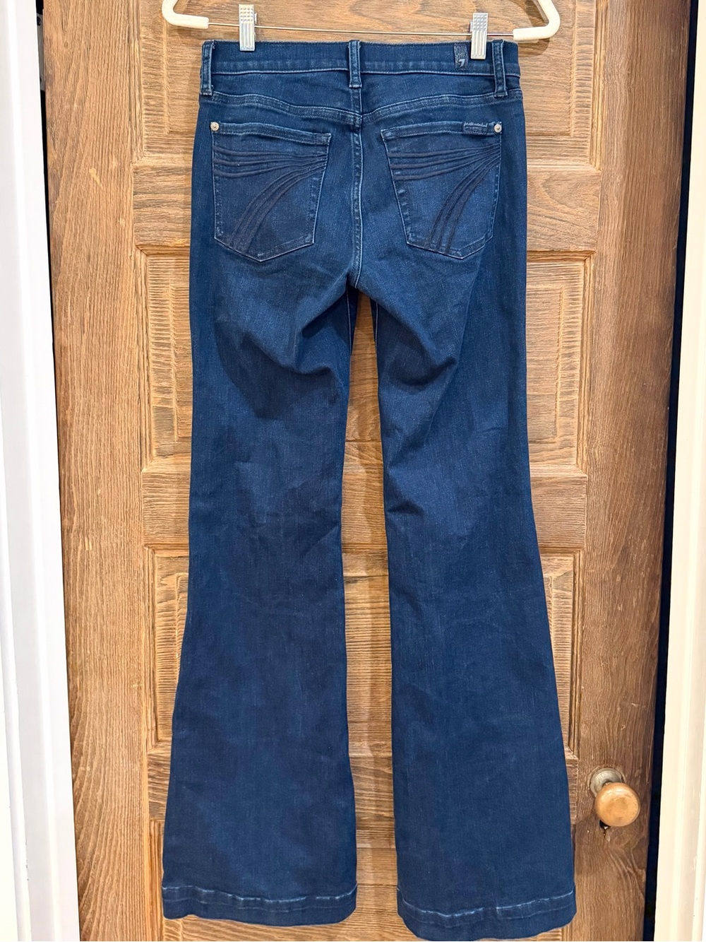 7 For All Mankind Dojo Jeans Size 27 Blue Black Santiago